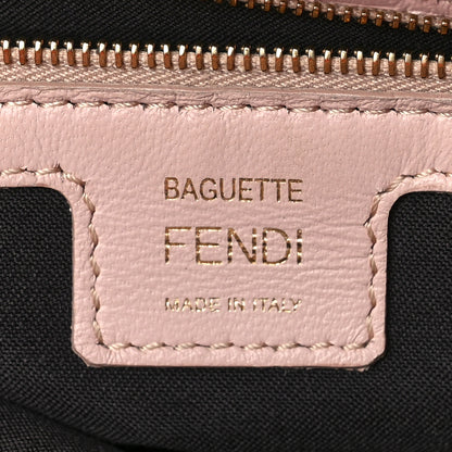 Fendi Nappa FF 1974 Embossed Baguette Rosa Quarzo 6 of 13