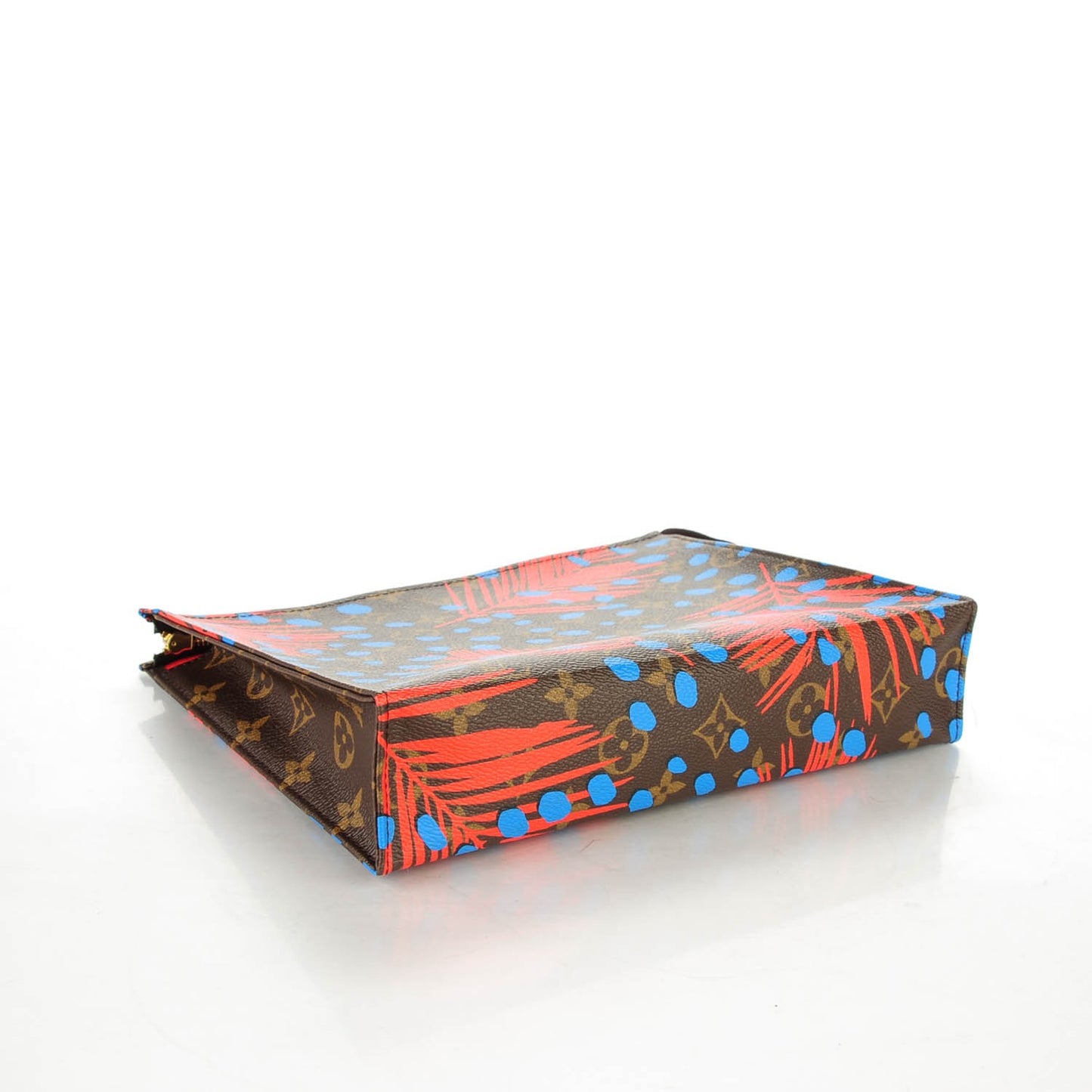 Monogram Jungle Dots Toiletry Pouch 26 Coquelicot Denim