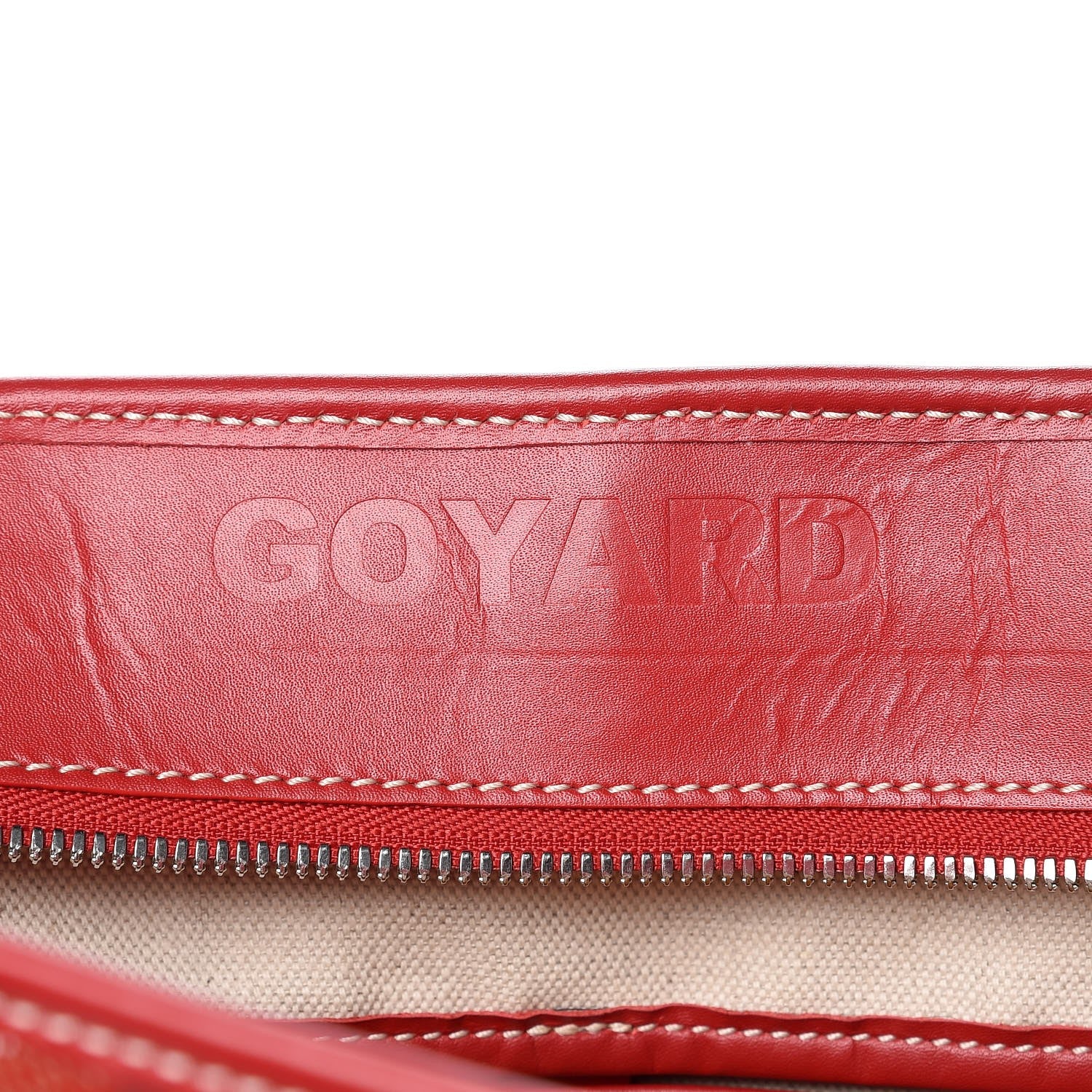 Goyard Goyardine Marquises Tote Red 6 of 10