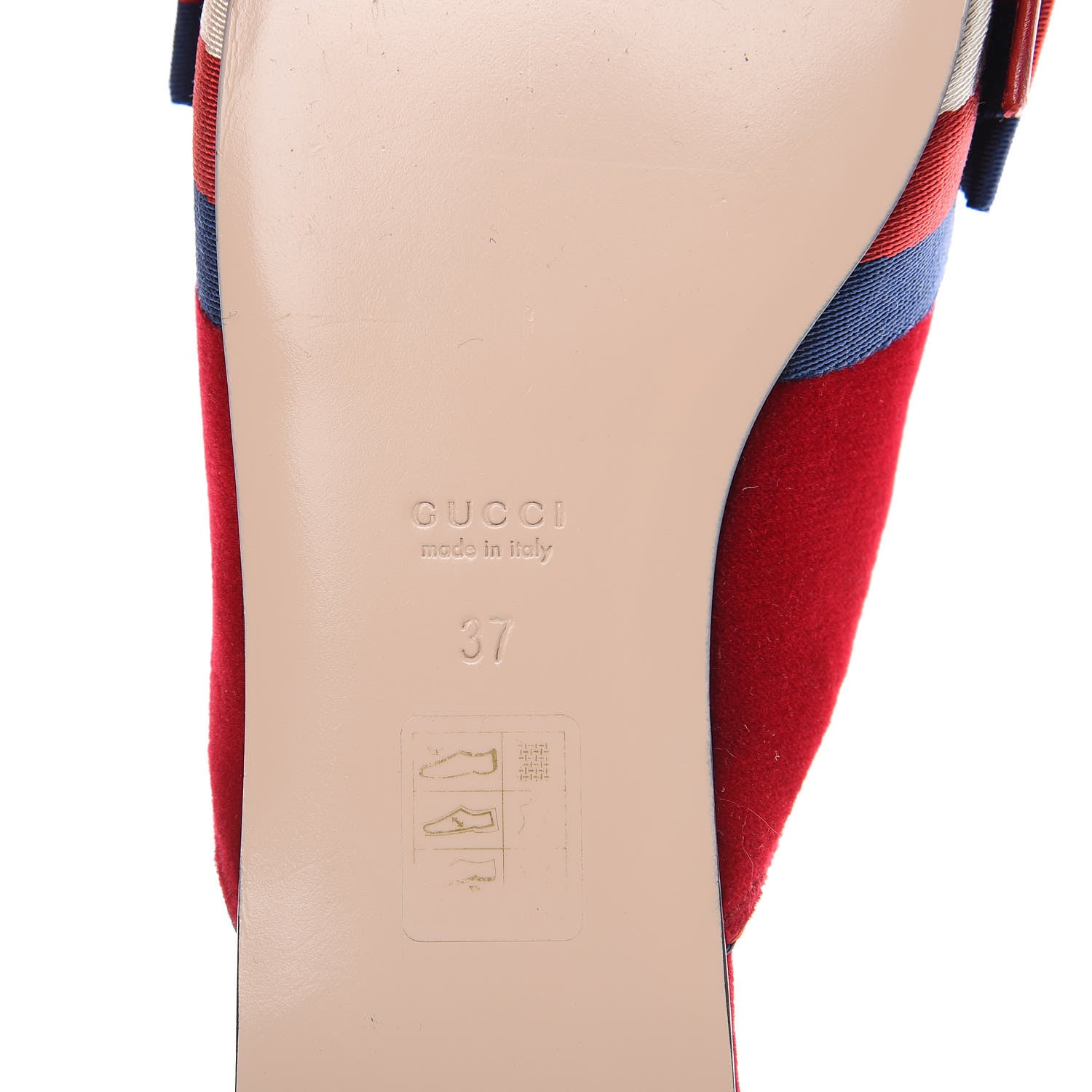 Gucci Velvet Sylvie Bow Slippers 37 Hibiscus Red 7 of 11