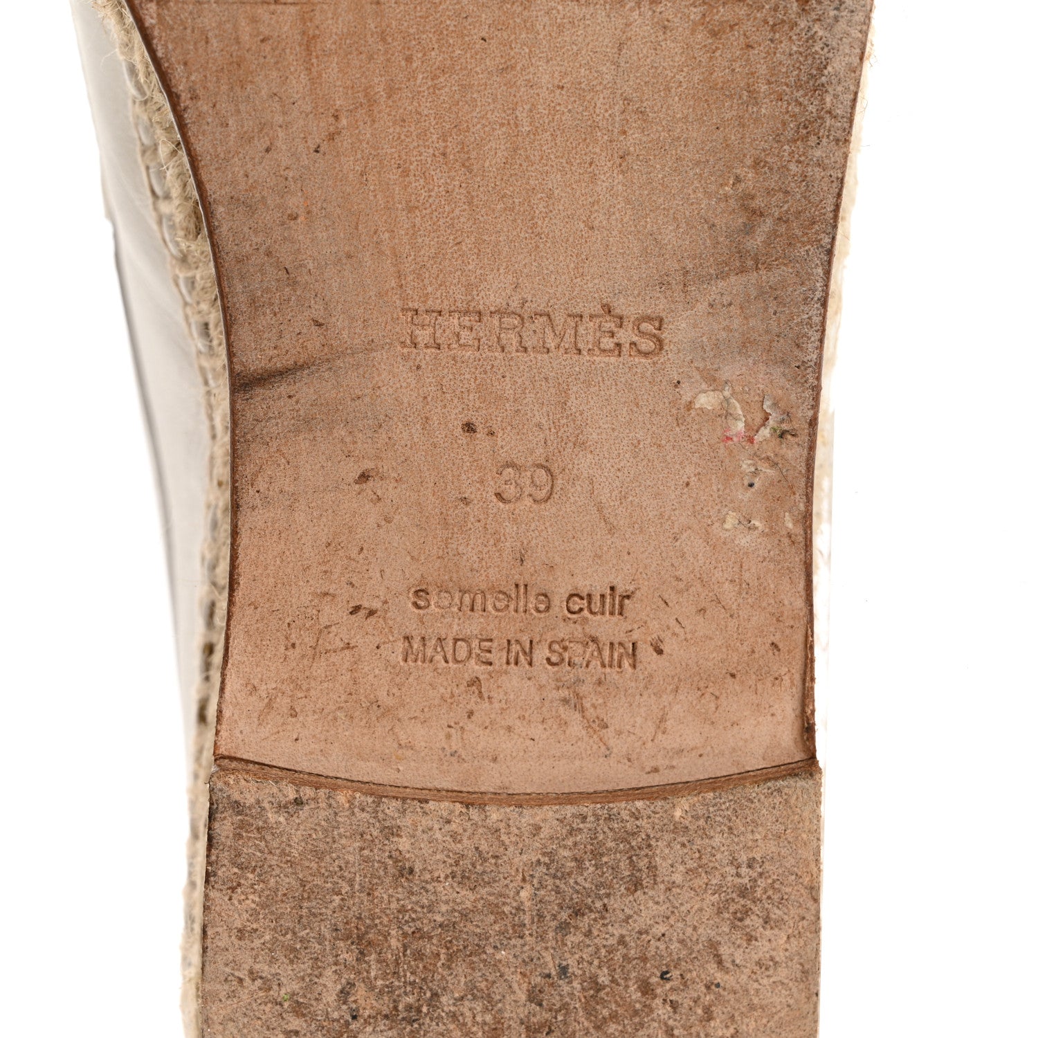 Hermes Calfskin Womens Trip Espadrilles 39 White 7 of 14