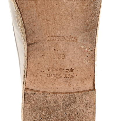 Hermes Calfskin Womens Trip Espadrilles 39 White 7 of 14