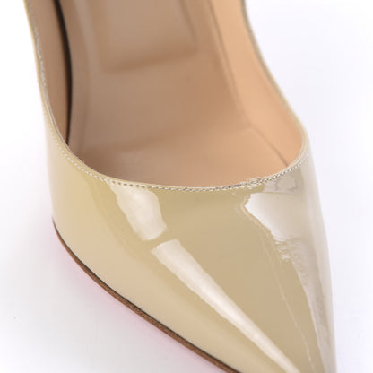 Christian Louboutin Patent Studded Zappa 100 Pumps 41 Beige 6 of 9