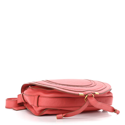 Chloe Grained Calfskin Medium Marcie Saddle Bag Pink 4 of 14