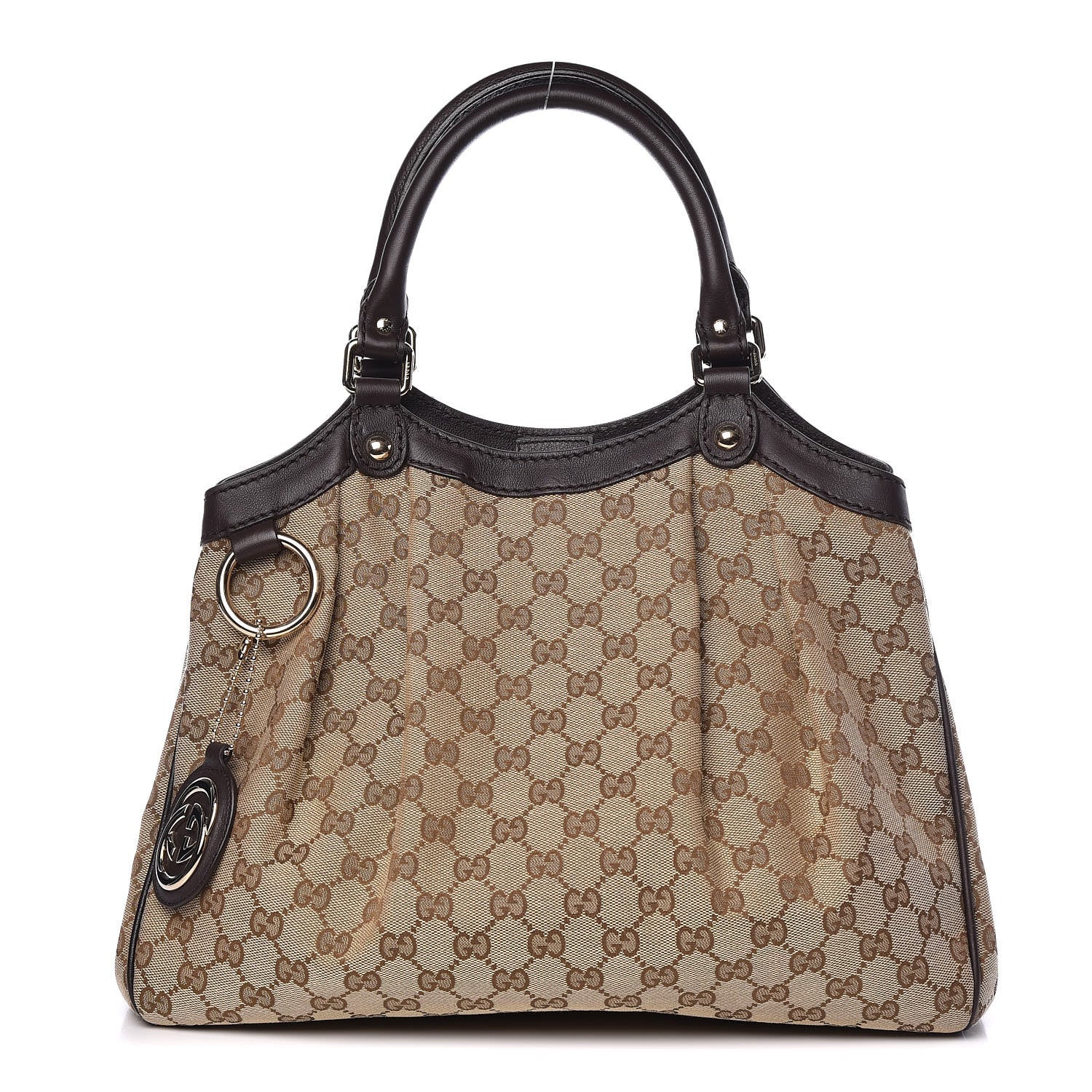 Gucci Monogram Medium Sukey Tote Dark Brown 1 of 11