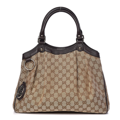 Gucci Monogram Medium Sukey Tote Dark Brown 1 of 11