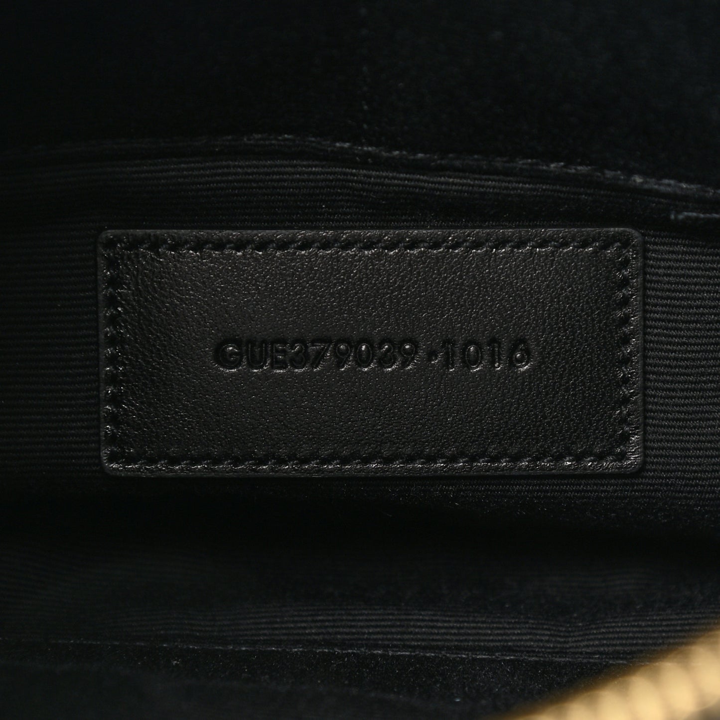 Calfskin Matelasse Chevron Monogram A5 Wristlet Black