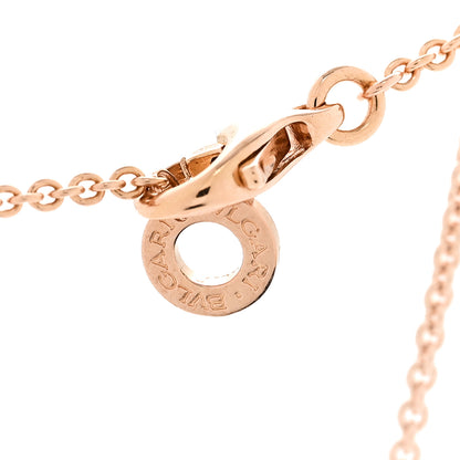 Bulgari 18K Rose Gold Diamond White Ceramic B.Zero1 Necklace 4 of 5