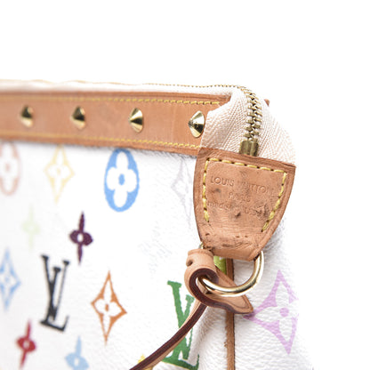 Louis Vuitton Monogram Multicolor Pochette Accessories White 9 of 10