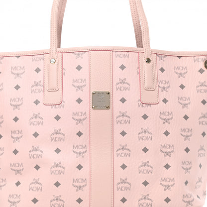MCM Visetos Medium Liz Reversible Shopper Tote Powder Pink 10 of 16