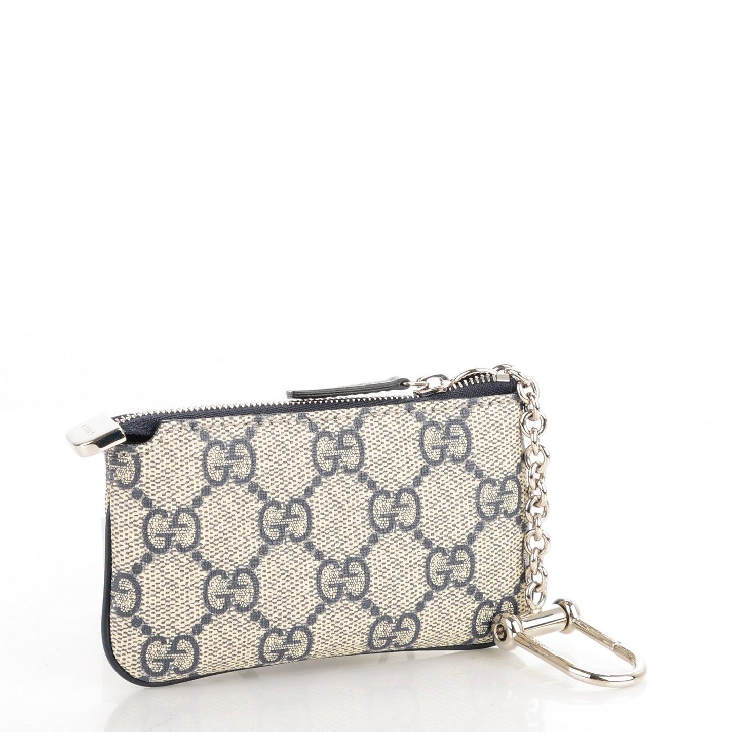 GG Supreme Monogram Key Case Beige Blue