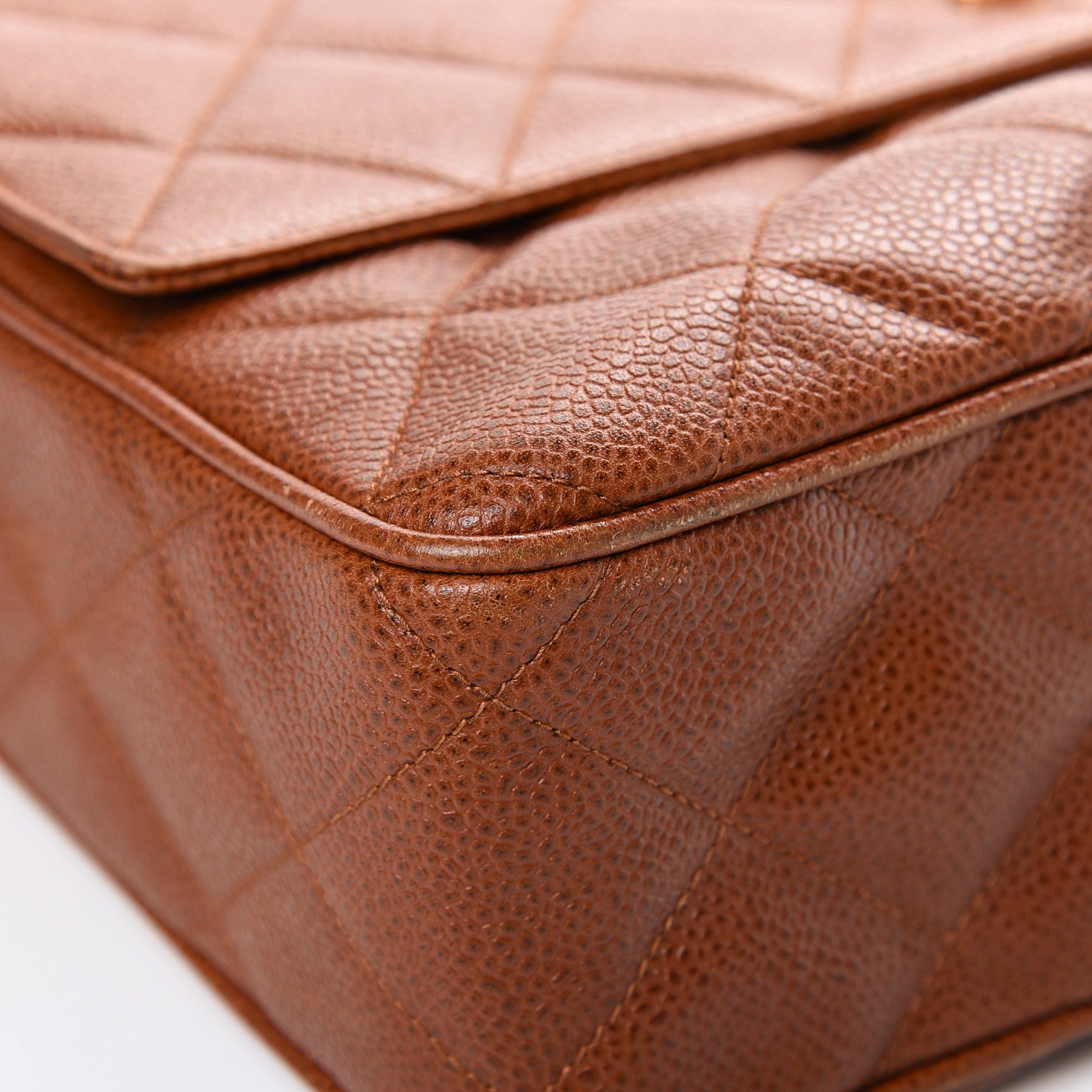 Chanel Caviar Quilted Flap Camera Case Brown 11 of 16