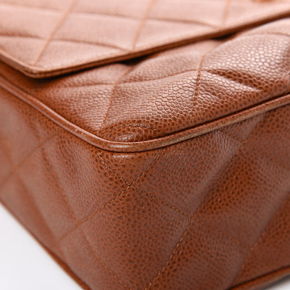 Chanel Caviar Quilted Flap Camera Case Brown 11 of 16