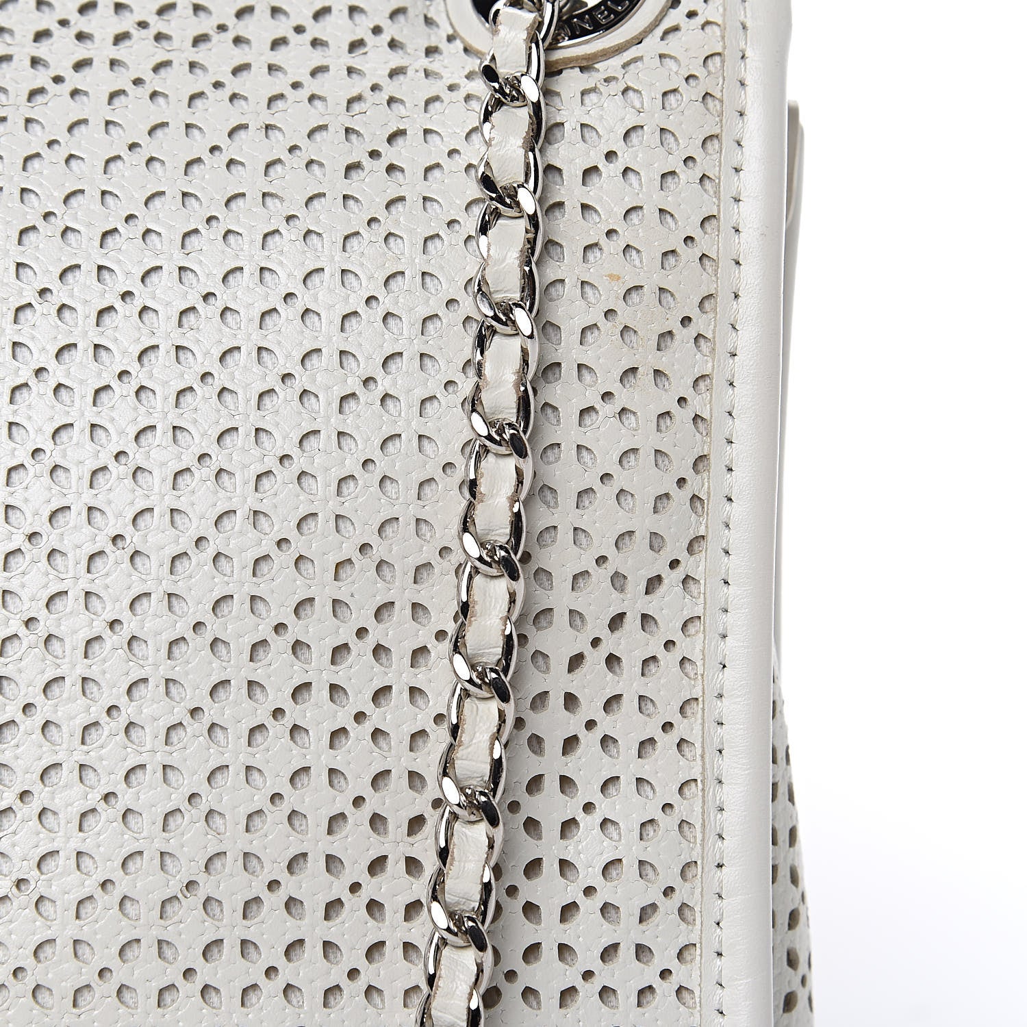 Chanel Perforated Calfskin Small Up In The Air Flap Ivory 13 of 17
