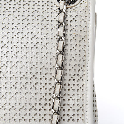 Chanel Perforated Calfskin Small Up In The Air Flap Ivory 13 of 17