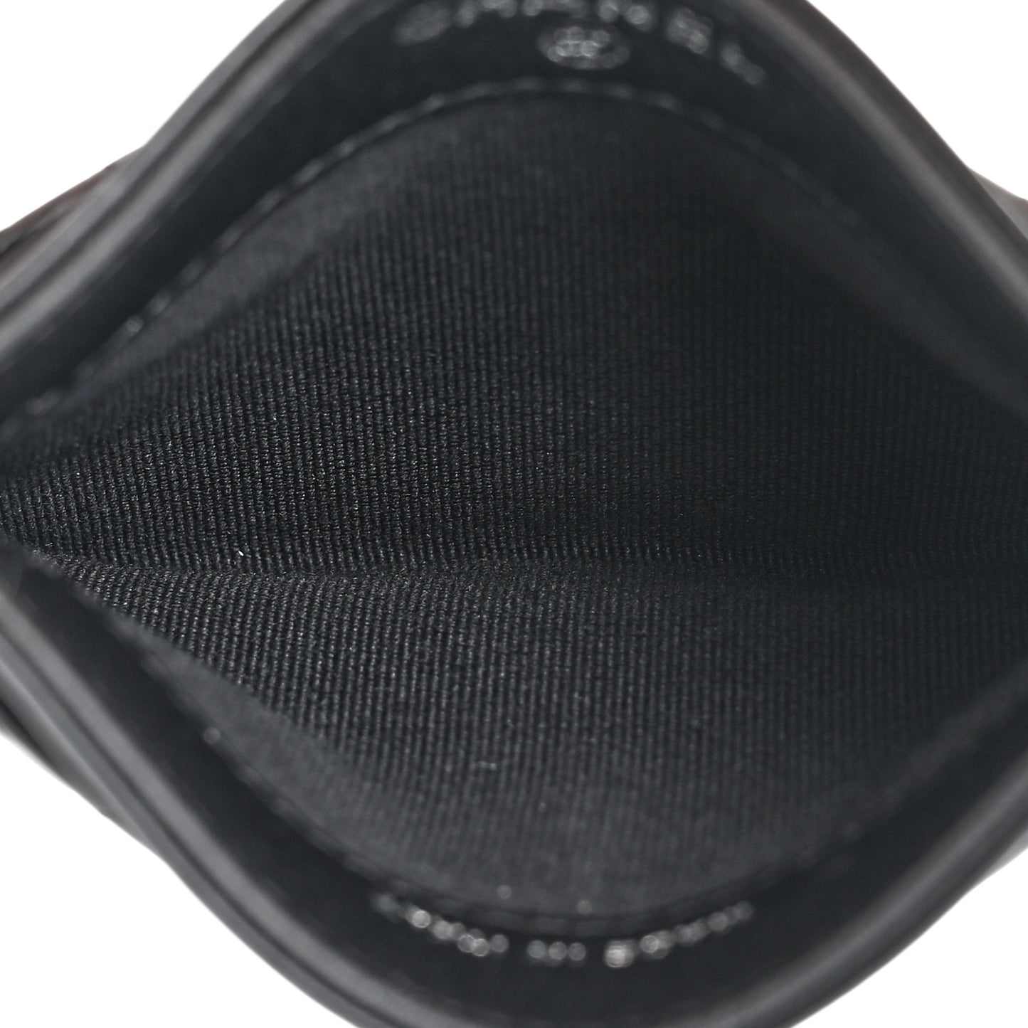 Lambskin Quilted Card Holder So Black