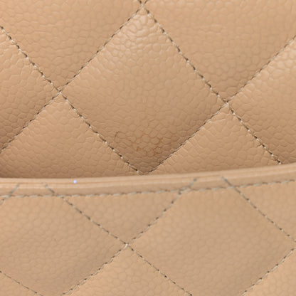 Chanel Caviar Quilted Jumbo Double Flap Beige Clair 15 of 20