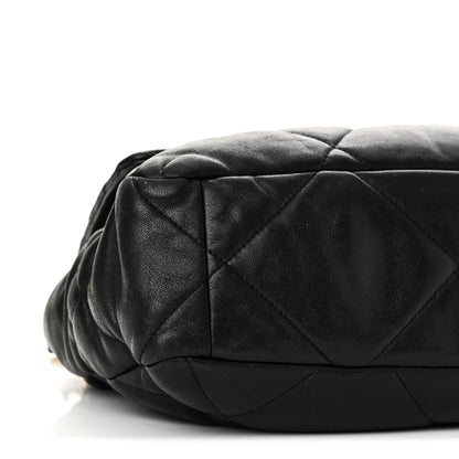 Chanel Lambskin Quilted Large Chanel 19 Flap Black 17 of 18