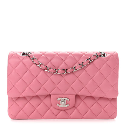 Chanel Lambskin Quilted Medium Double Flap Pink 1 of 9