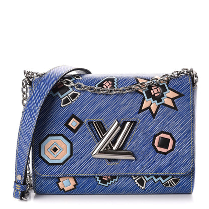 Louis Vuitton Epi Azteque Twist Shoulder Bag MM Denim Light 1 of 9