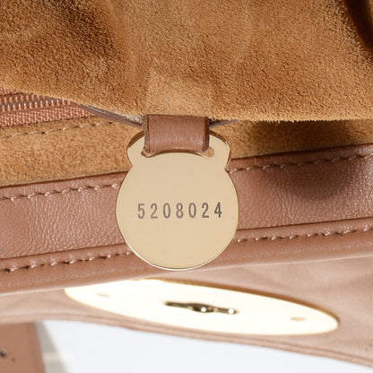 Mulberry Nappa Quilted Medium Alexa Deer Brown 7 of 12