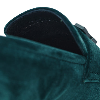 Hermes Velvet Mens Paris Loafers 41 Vert Fonce 8 of 10