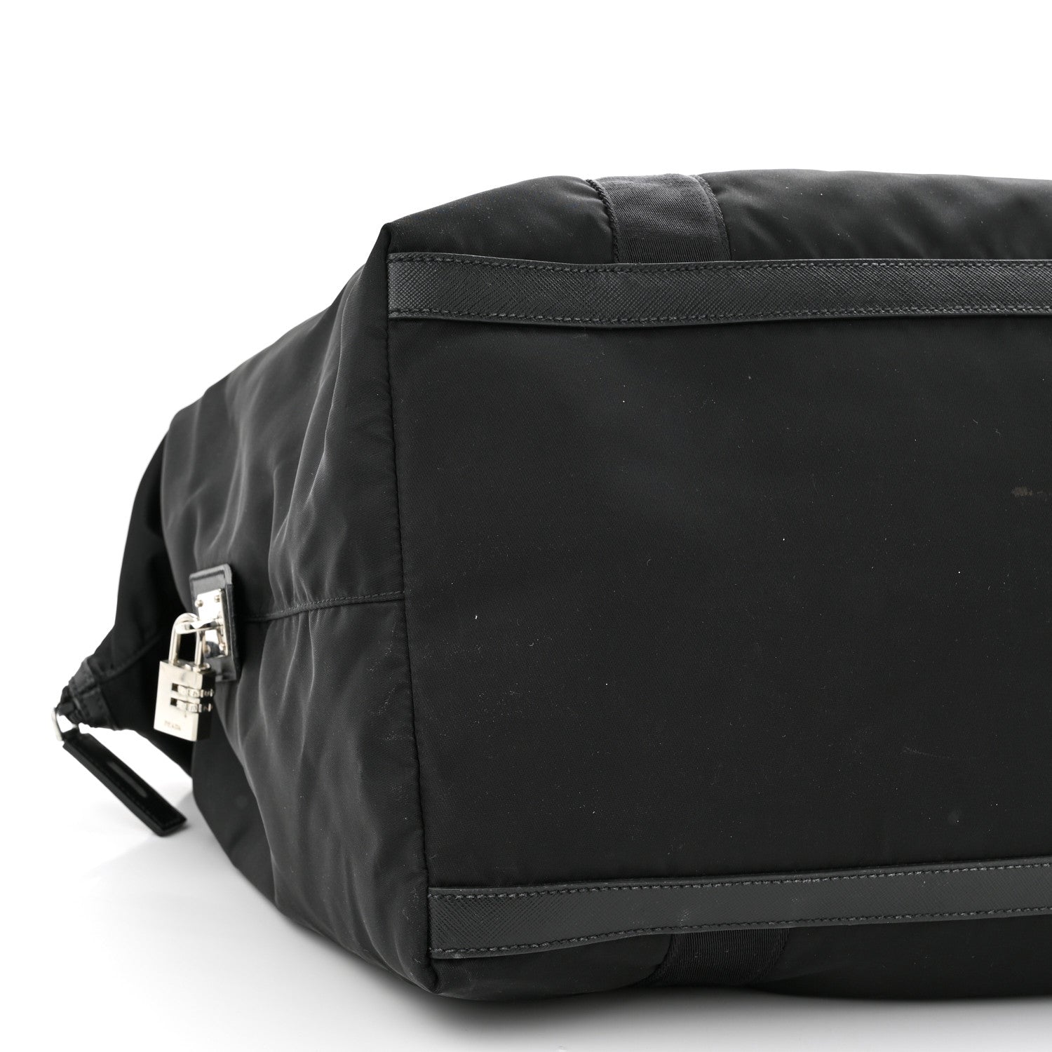 Prada Tessuto Nylon Saffiano Carry On Travel Bag Black 8 of 12