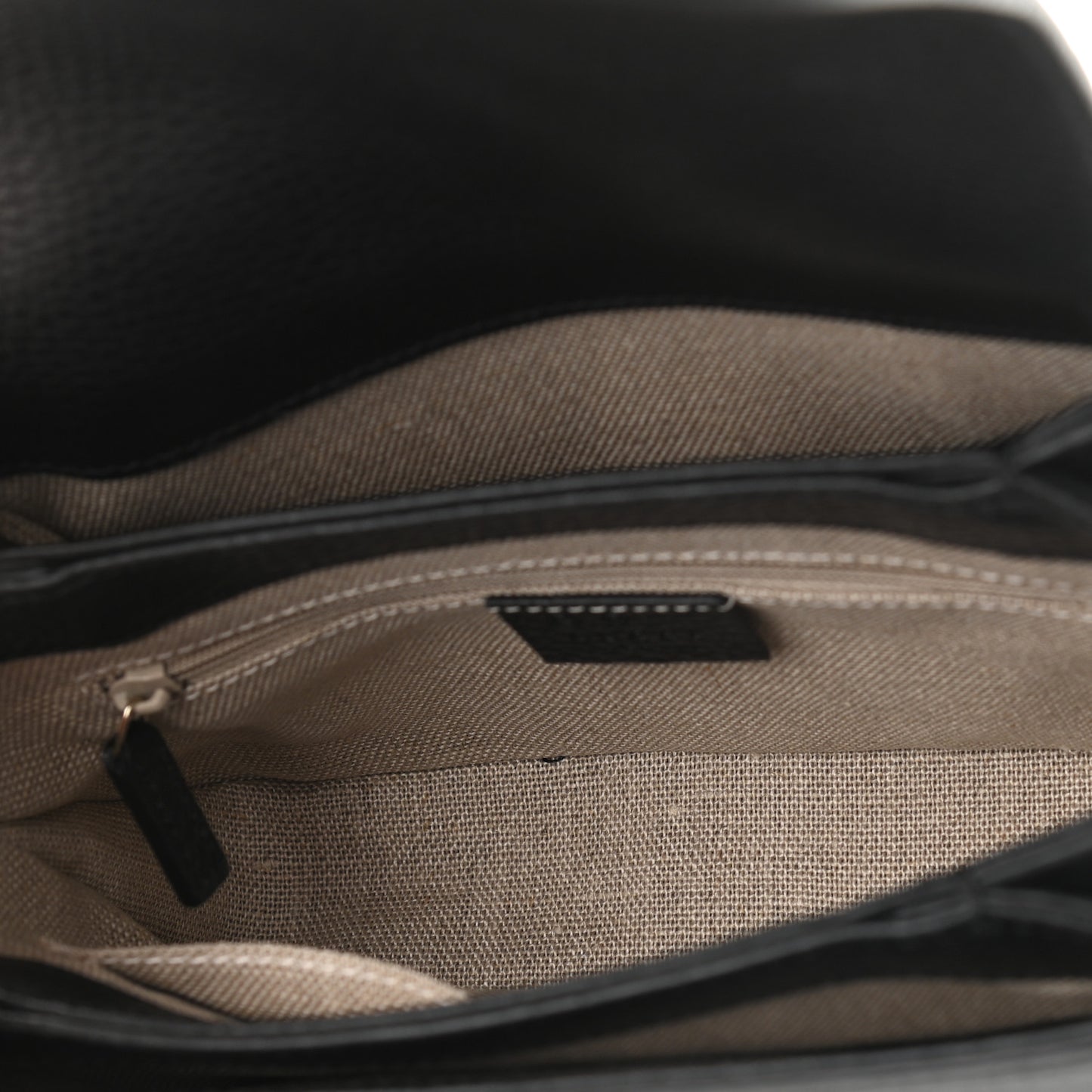 Dollar Calfskin Interlocking G Crossbody Bag Black
