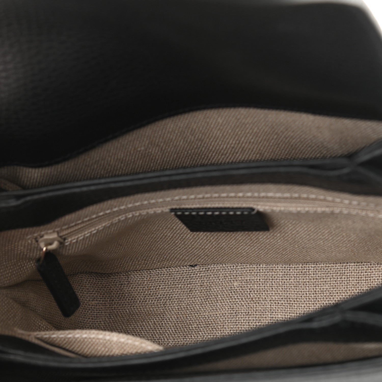 Gucci Dollar Calfskin Interlocking G Crossbody Bag Black 5 of 11