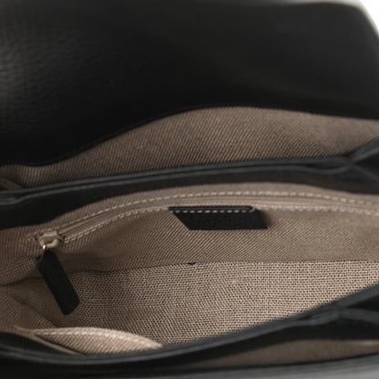 Gucci Dollar Calfskin Interlocking G Crossbody Bag Black 5 of 11