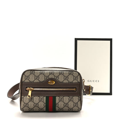Gucci GG Supreme Monogram Web Small Ophidia Belt Bag 95 38 Dark Brown 10 of 10