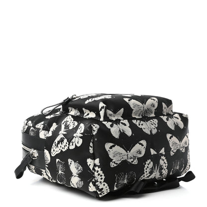 Alexander McQueen Nylon Butterfly Printed Backpack Black 4 of 9