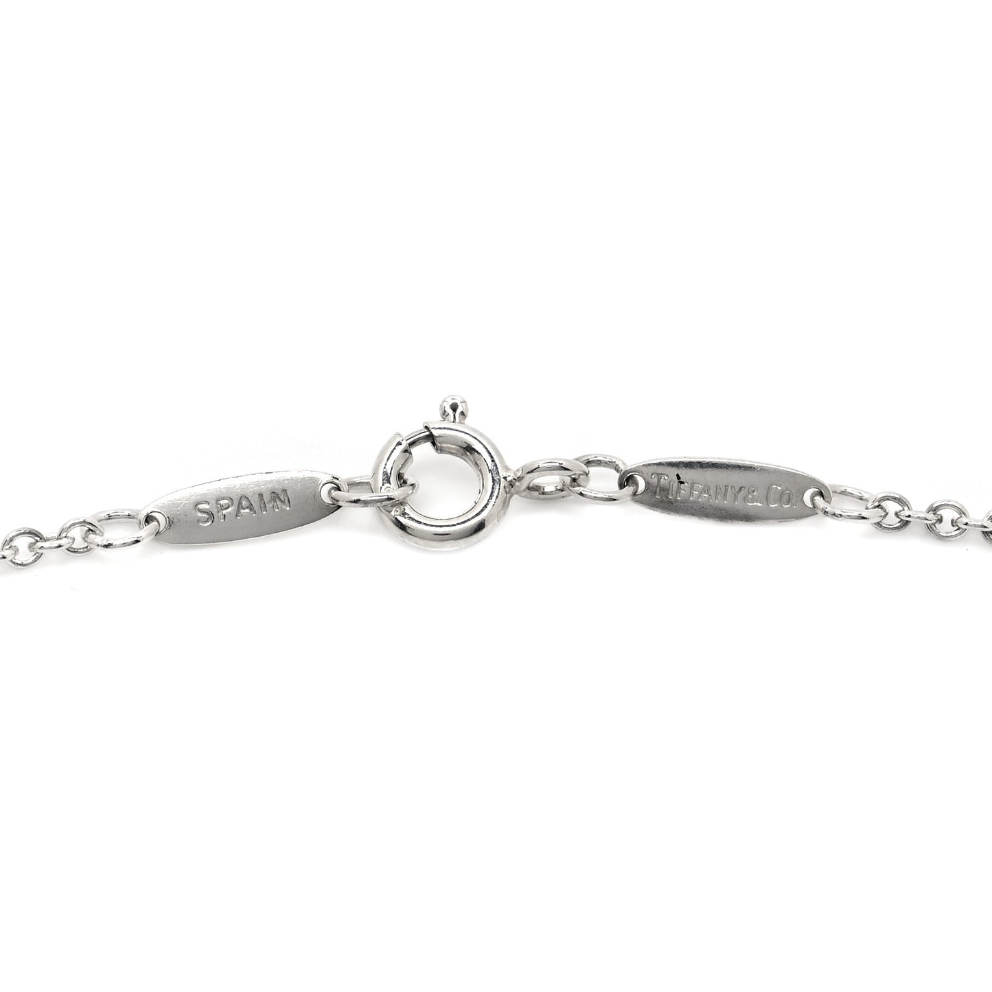 Sterling Silver 22mm Elsa Peretti Open Heart Pendant Necklace