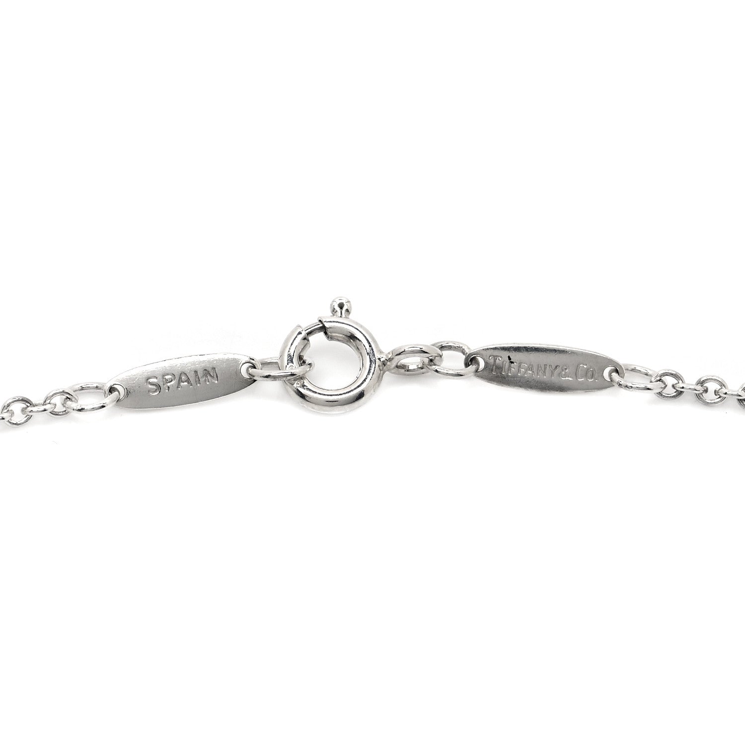 Tiffany Sterling Silver 22mm Elsa Peretti Open Heart Pendant Necklace 5 of 6