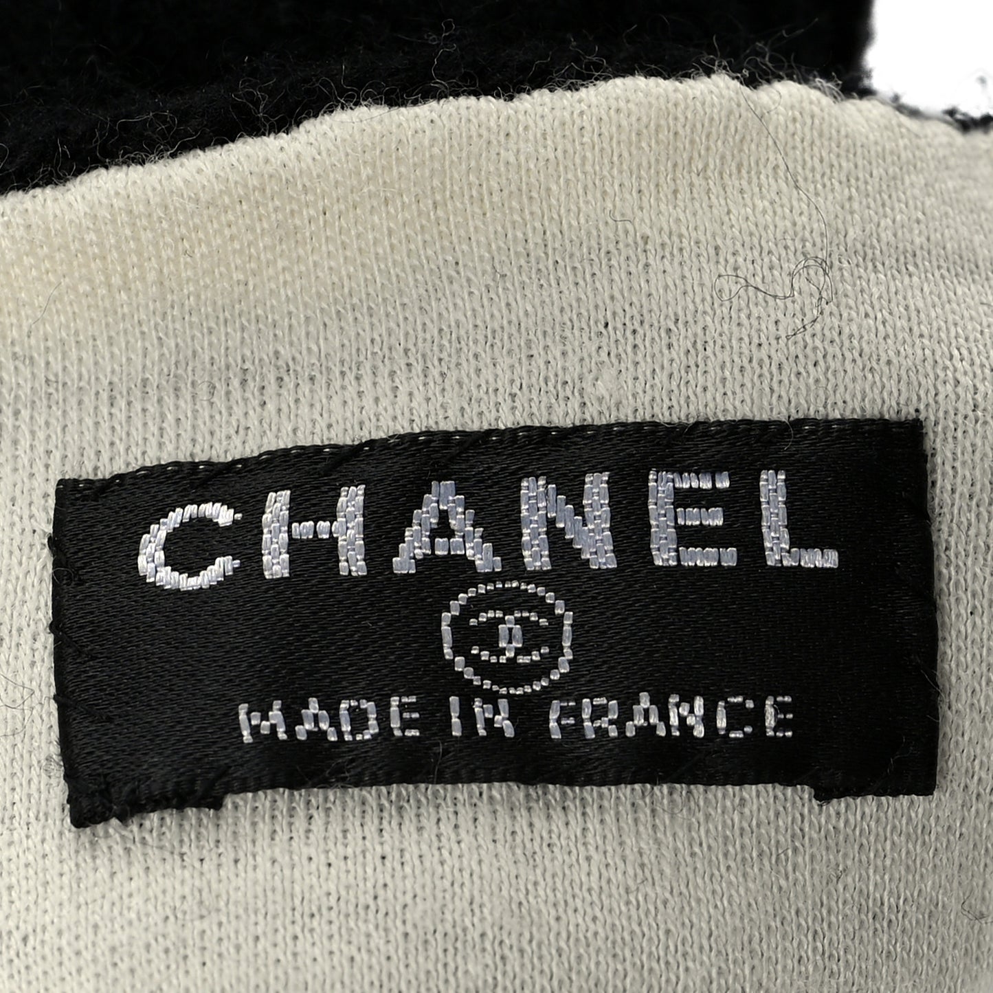 Cashmere Wool Lambskin Logo Fingerless Gloves 7.5 Black