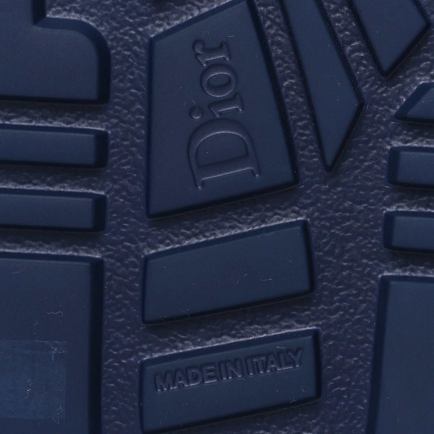 Christian Dior Shearling Canvas Embroidered Dway 10mm Slide Sandals 41 Deep Blue Natural 6 of 7