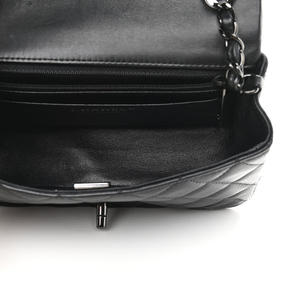 Chanel Lambskin Quilted Mini Rectangular Flap So Black 5 of 9