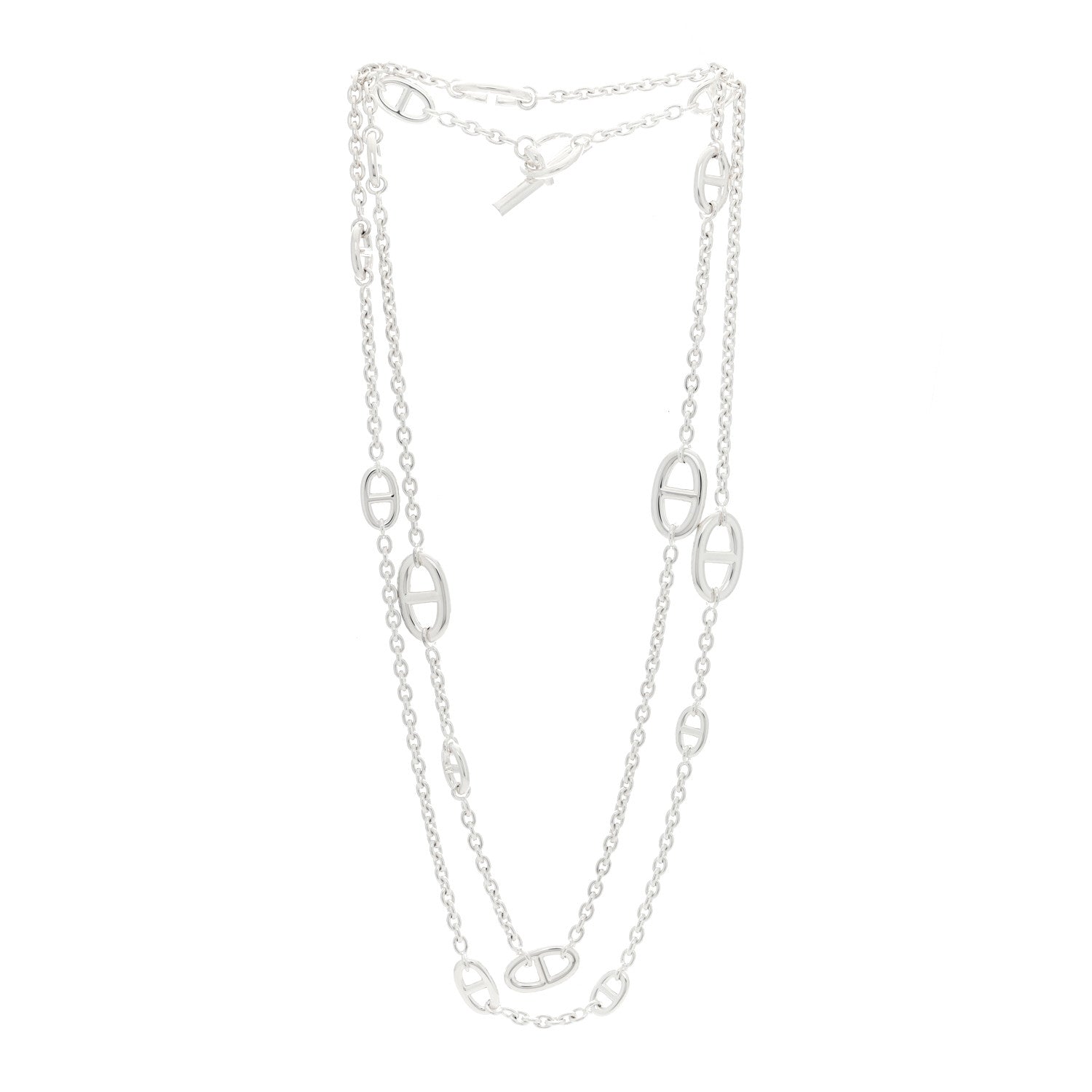 Hermes Sterling Silver Farandole Necklace 120 3 of 5