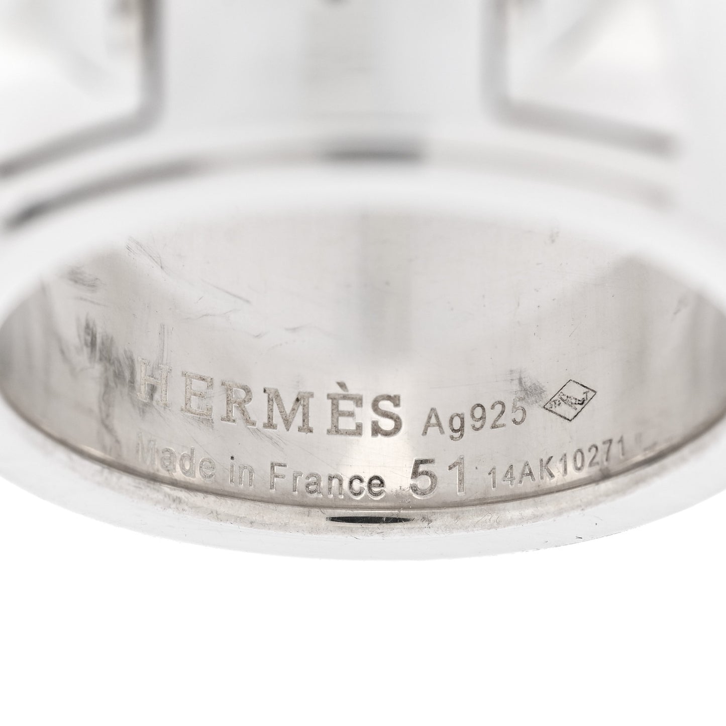 Sterling Silver Collier De Chien CDC Ring 51 5.75