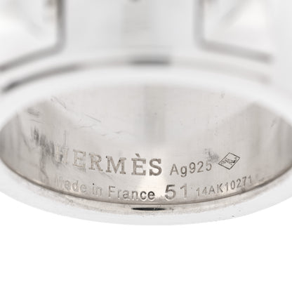 Hermes Sterling Silver Collier De Chien CDC Ring 51 5.75 4 of 4