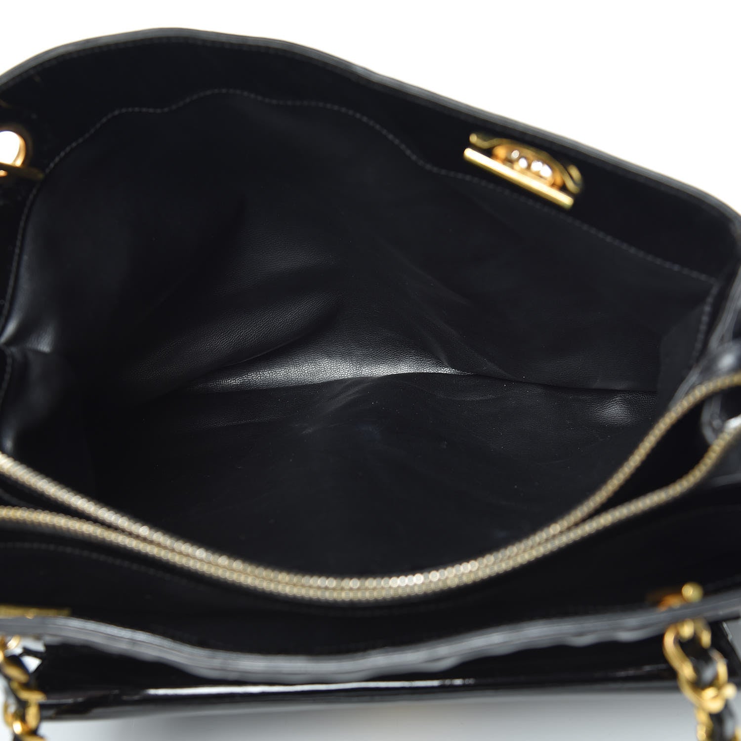 Chanel Patent Flap Shoulder Bag Black 5 of 24