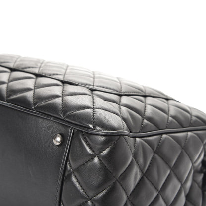 Chanel Lambskin Quilted Front Flap Tote Black 14 of 15
