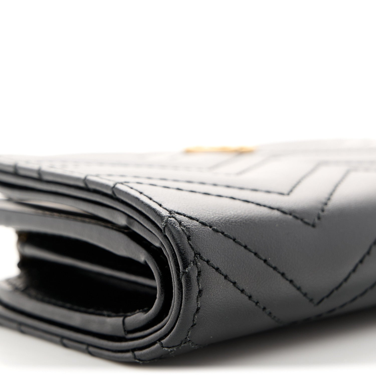 Gucci Calfskin Matelasse GG Marmont Wallet Black 8 of 10