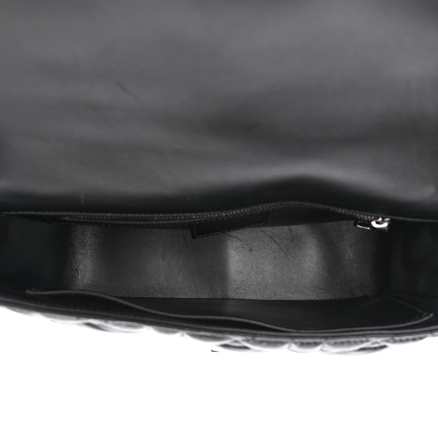 Christian Dior Calfskin Macrocannage Medium Caro Bag Black 5 of 10