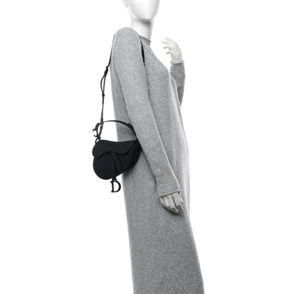 Christian Dior Ultra Matte Calfskin Mini Saddle Bag With Strap Black 2 of 13