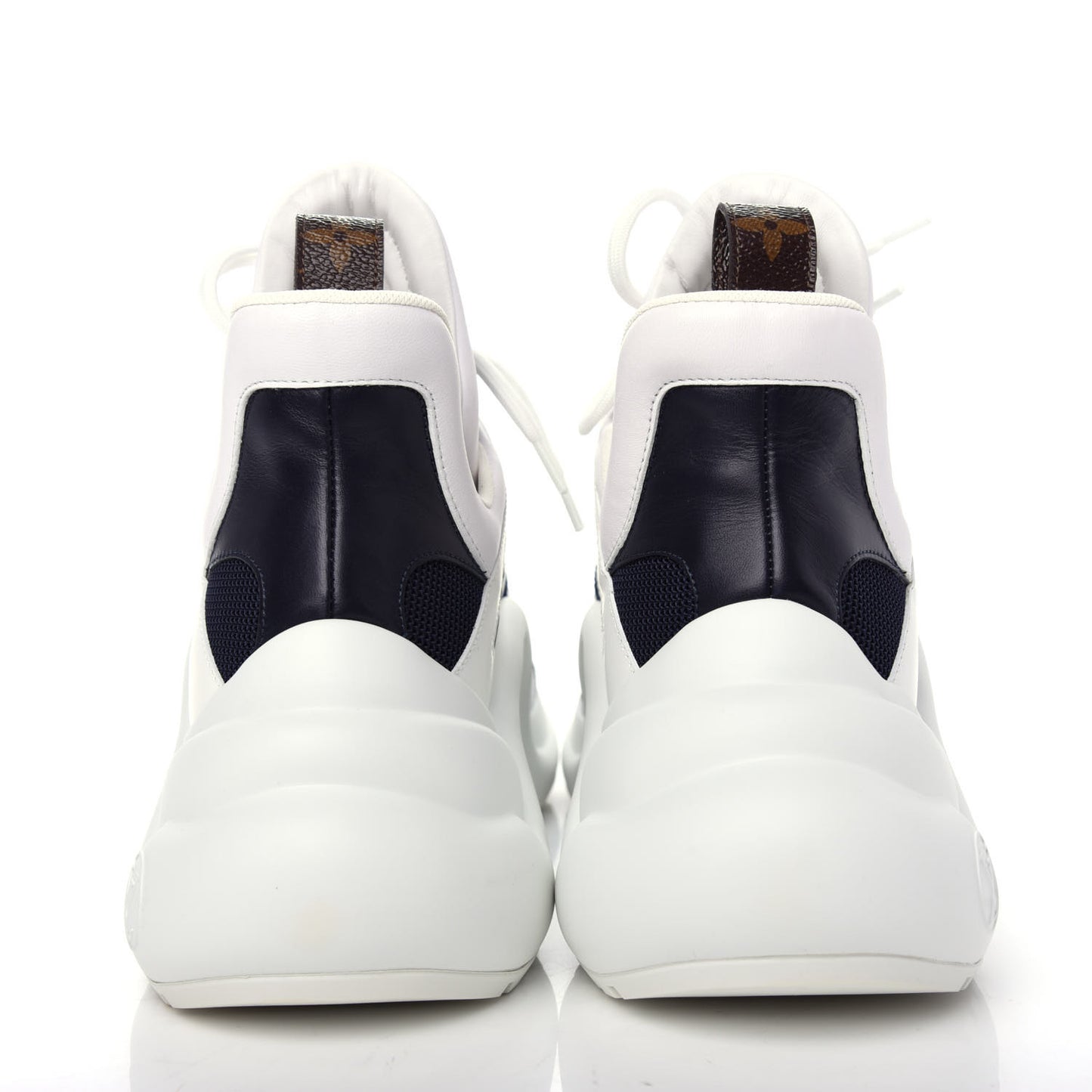 Calfskin Technical Nylon LV Archlight Sneakers 42 Marine