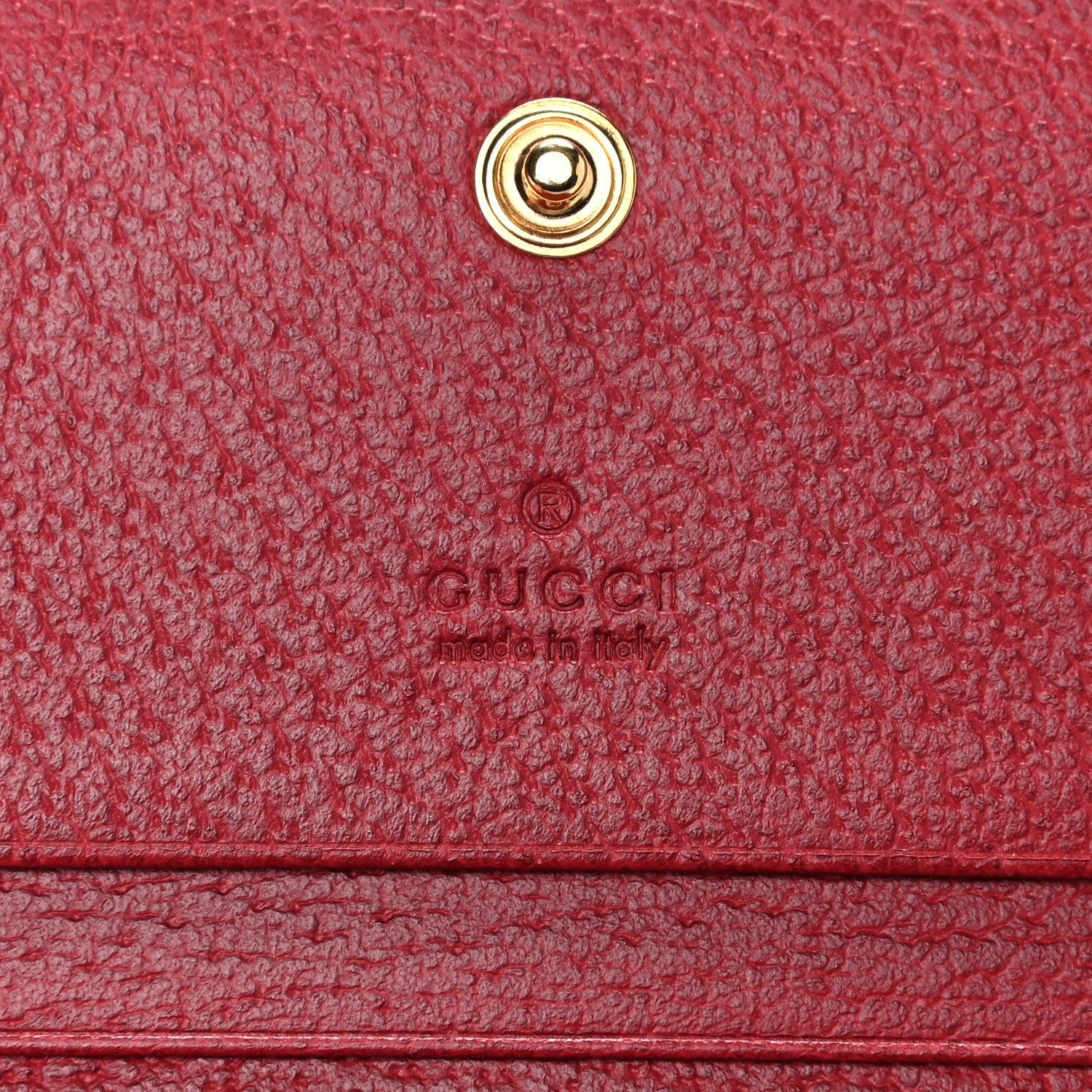 Gucci GG Supreme Monogram Flora Web Ophidia Card Case Red 6 of 9
