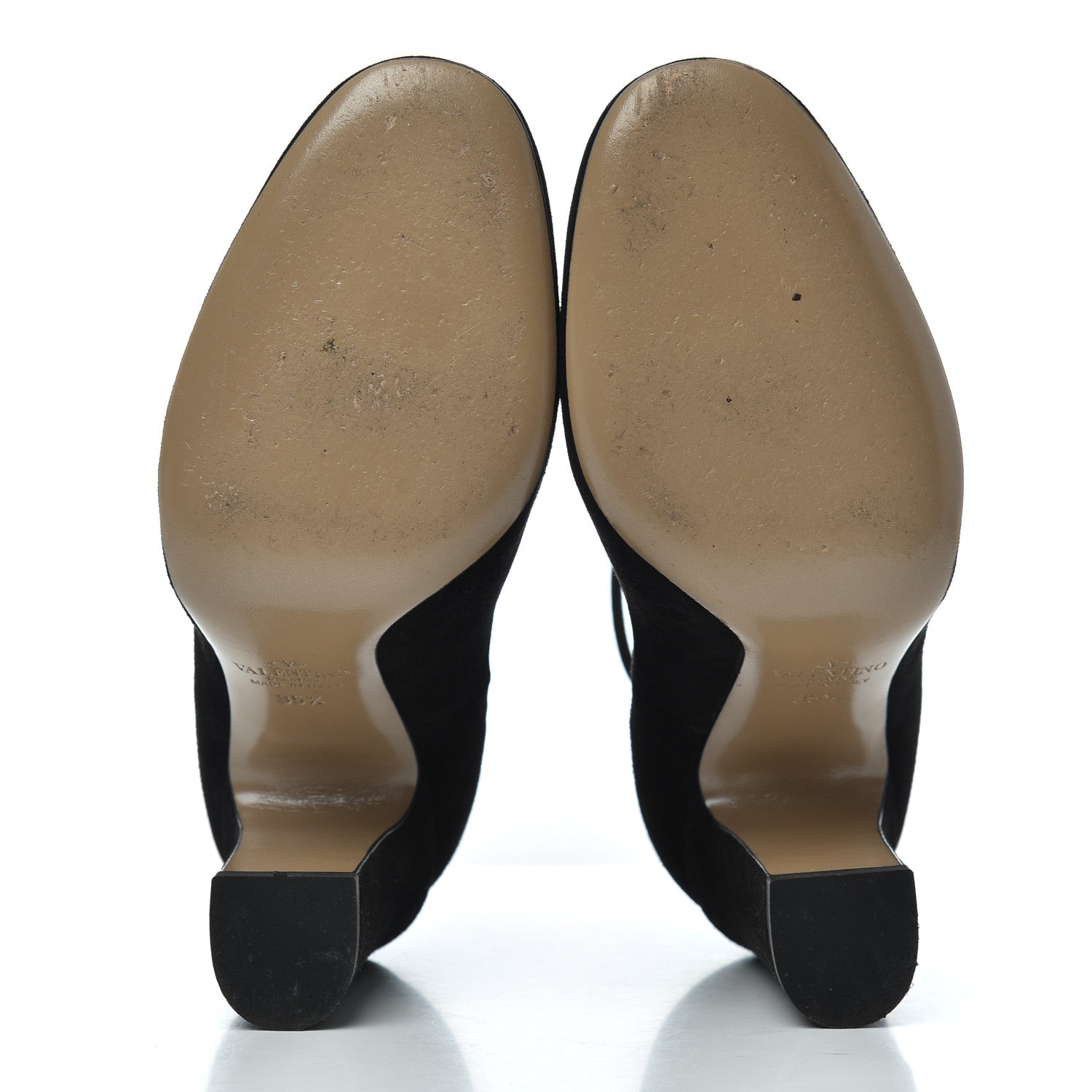 Valentino Garavani Suede Tan-Go Mary Jane Ankle Strap 100mm Pumps 35.5 Black 5 of 11