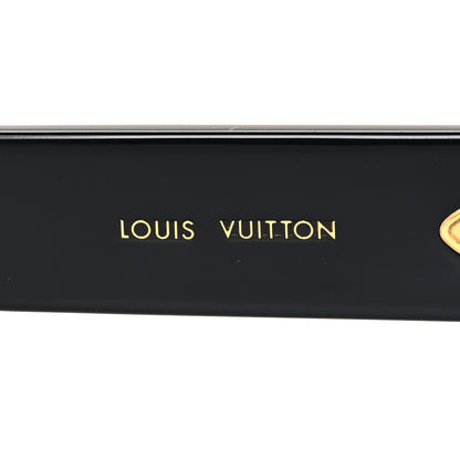 Louis Vuitton Acetate LV Circle Cat Eye Sunglasses Z2109W Black 5 of 7