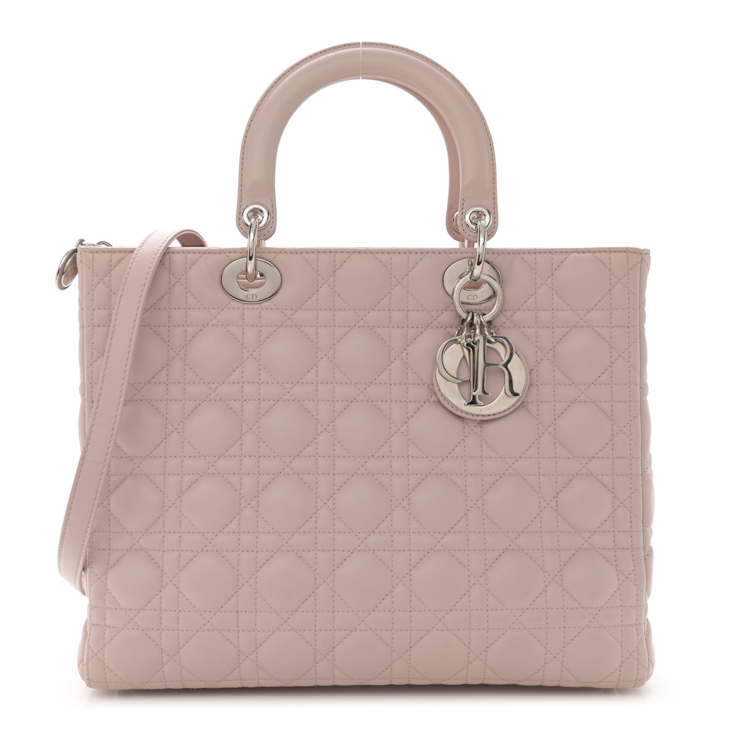 Lambskin Cannage Large Lady Dior Light Pink